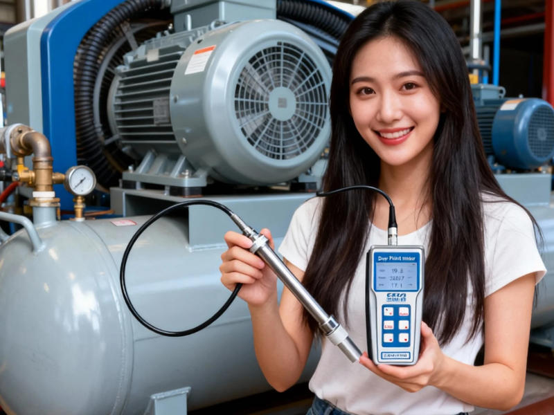 手持式露點(diǎn)儀在壓縮空氣水分測定中的作用